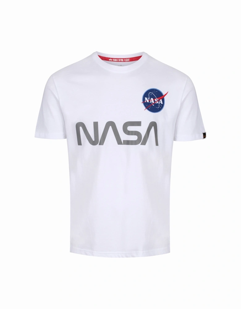 NASA Reflective Logo T-Shirt | White
