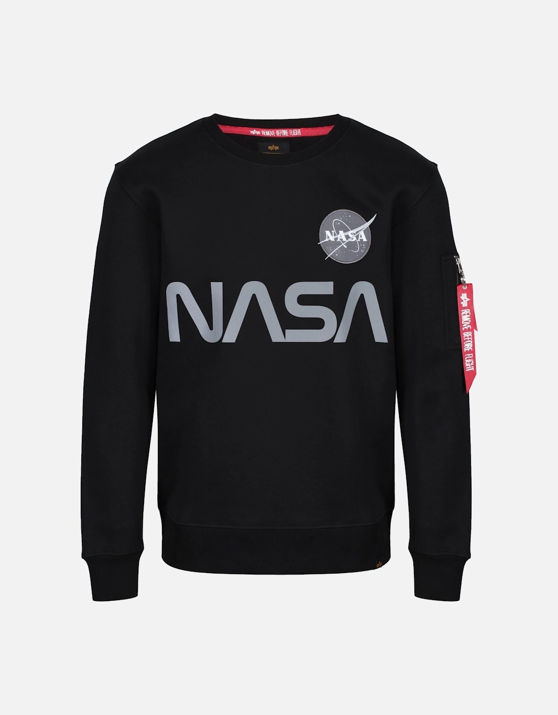 Limited Edition NASA Reflective Logo Sweatshirt | Black, 4 of 3