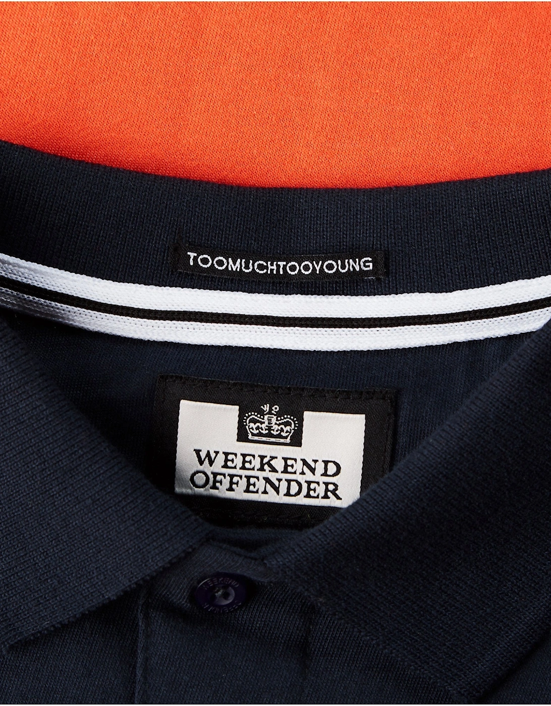 Mean-Streets Striped Polo Shirt | Navy