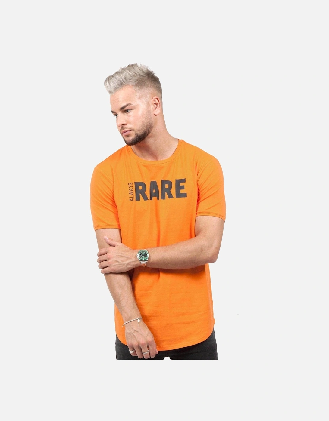 Always Rare Men's Logo T-Shirt | Orange - Size: 38/Regular