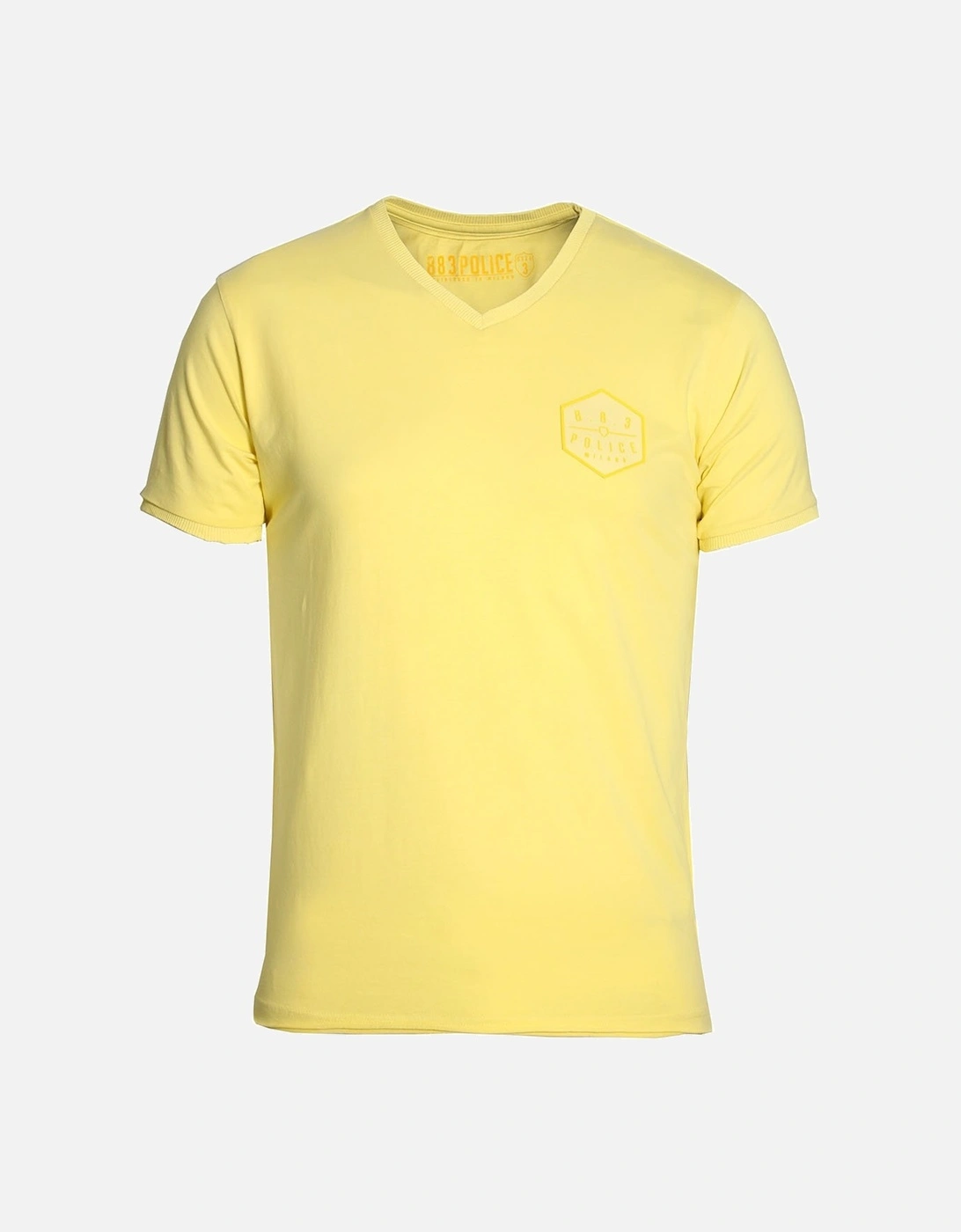 Showtek V-Neck T-Shirt Lemon Yellow & Blue Moon, 3 of 2