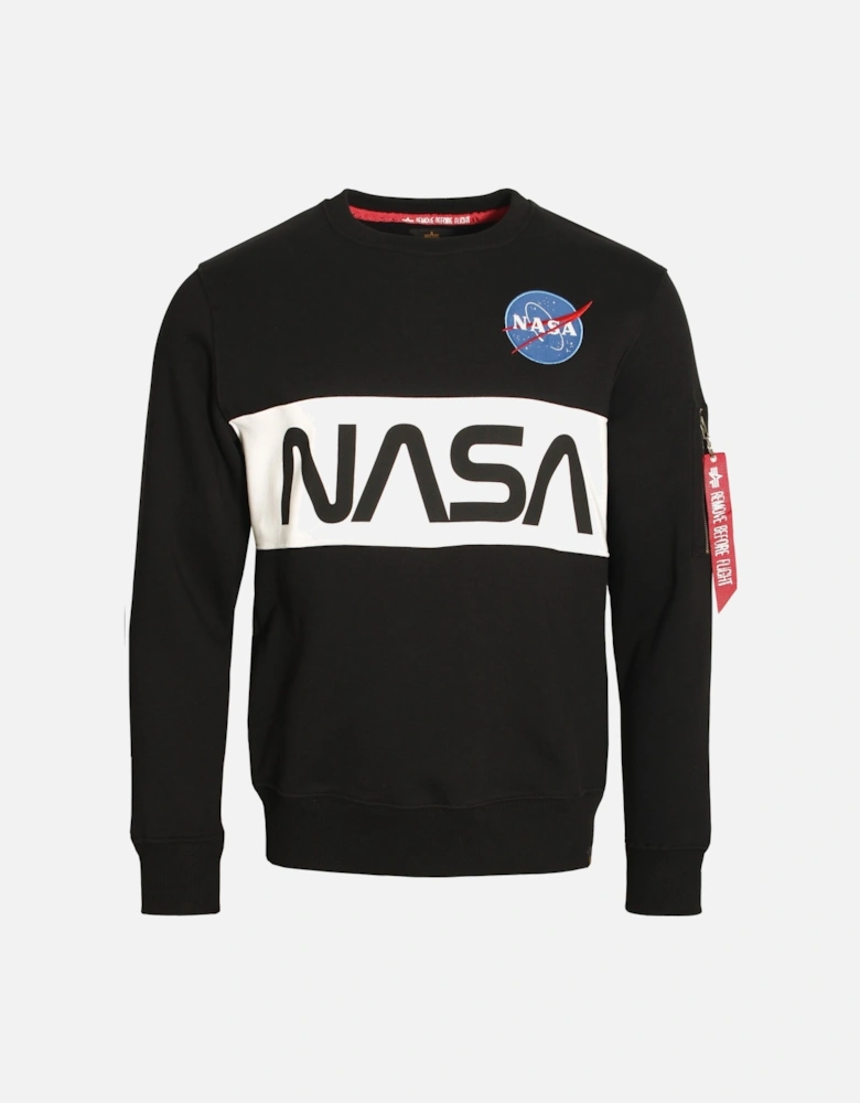 Limited Edition NASA Inlaid Sweatshirt | Black