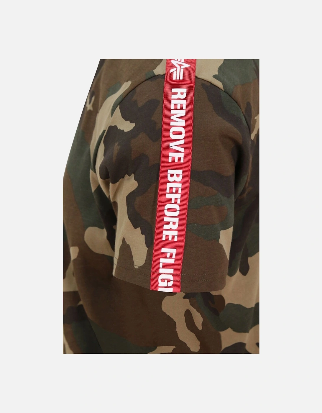 RBF Remove Before Flight Taped Woodland Camo T-Shirt