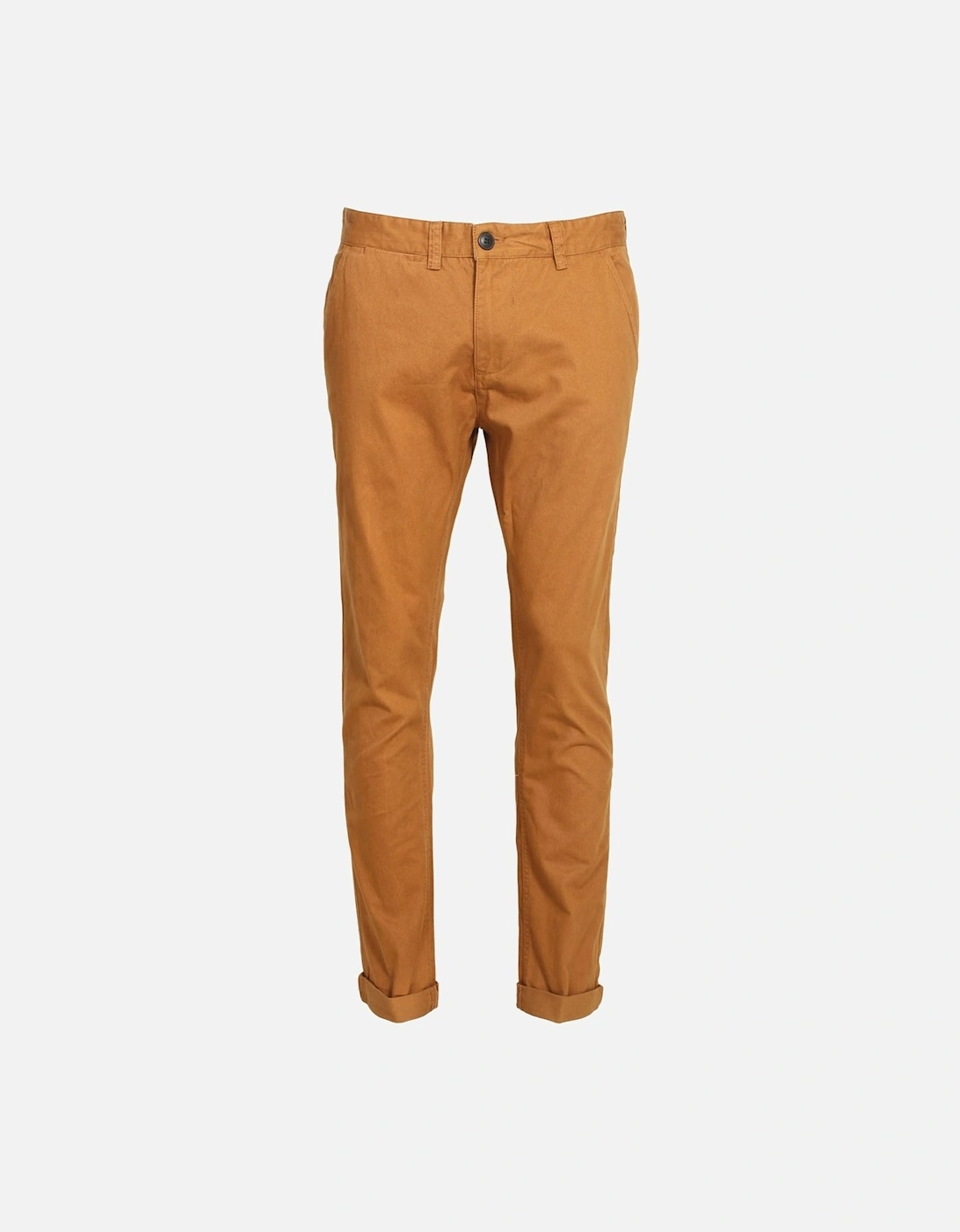 Melford Flat Fronted Cotton Chinos | Tobacco, 4 of 3