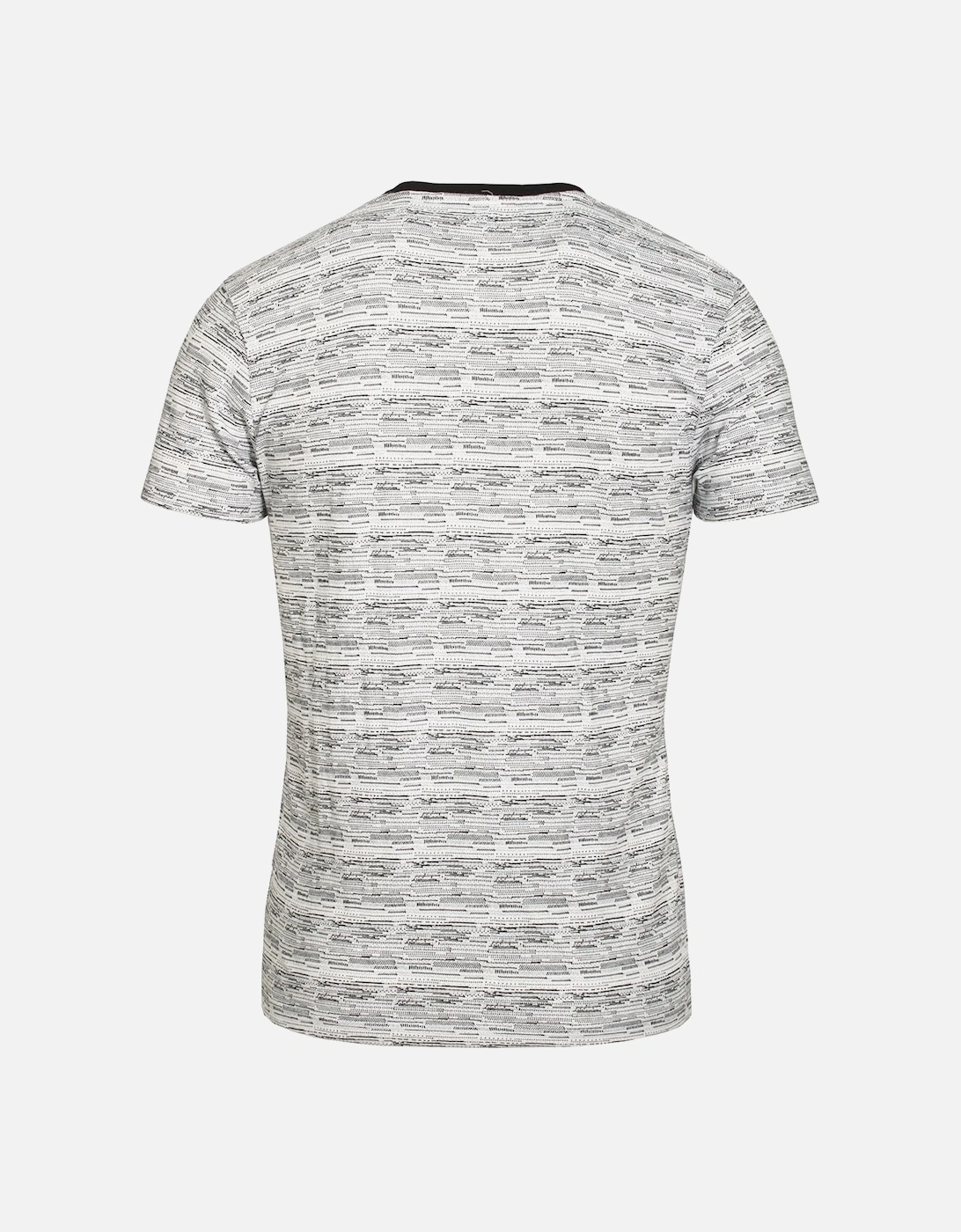 Hewitt Jacquard Print T-Shirt White