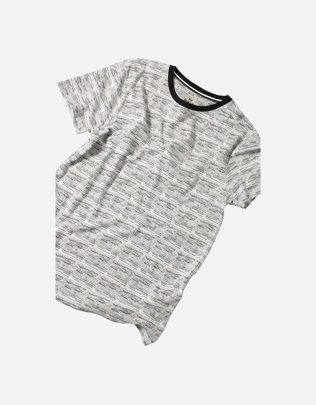 Hewitt Jacquard Print T-Shirt White