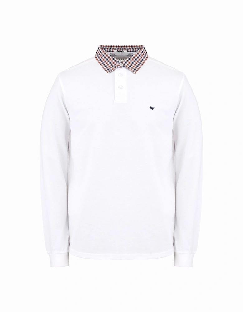 Bentvena Long Sleeve Polo Shirt | White