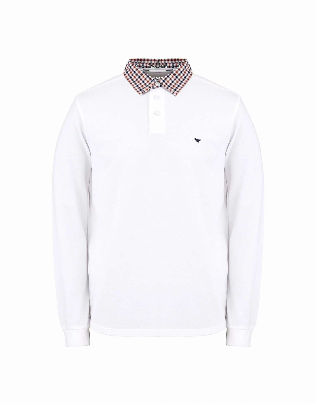 Bentvena Long Sleeve Polo Shirt | White, 5 of 4