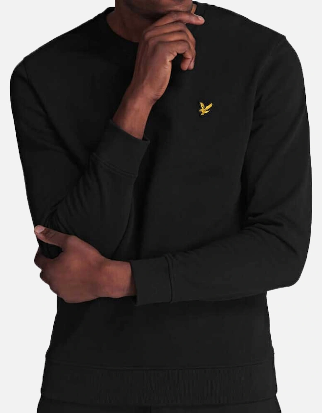 Lyle & Scott Crew Neck Jet Black Sweatshirt - ML424VTR, 4 of 3