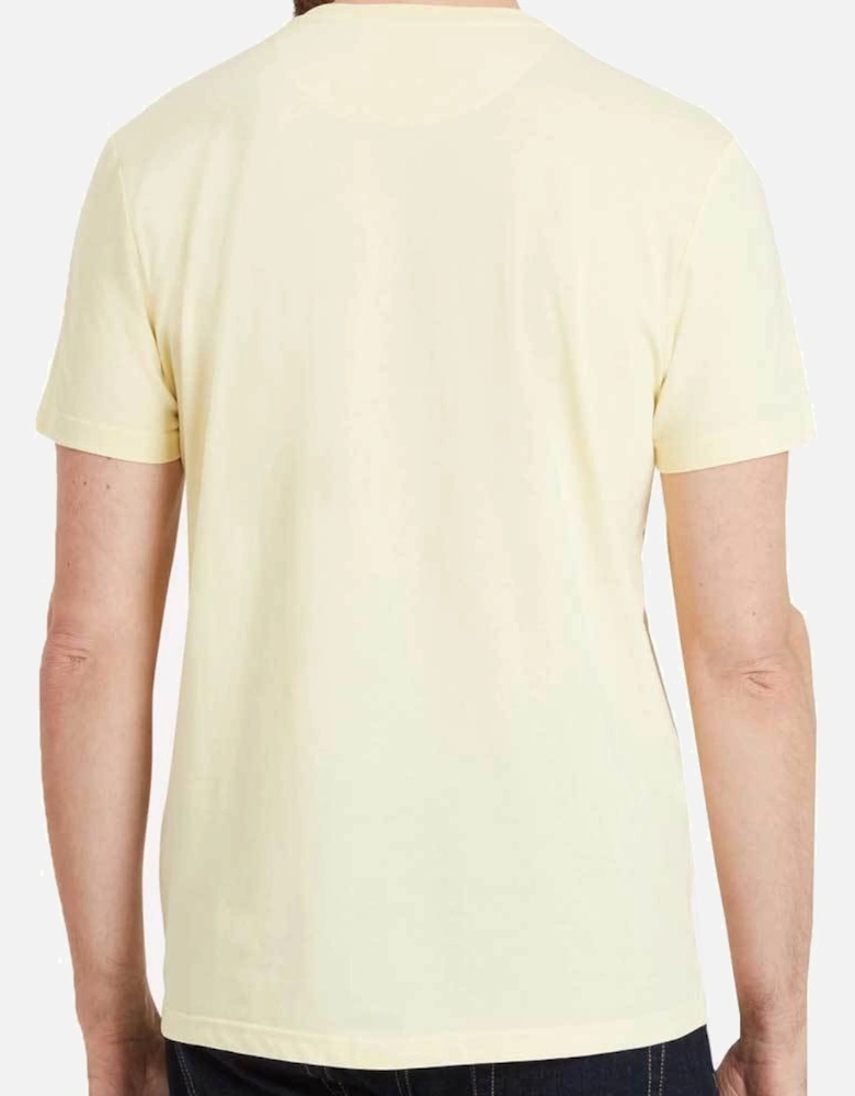 Crew Neck T-Shirt - Butter Cream Yellow