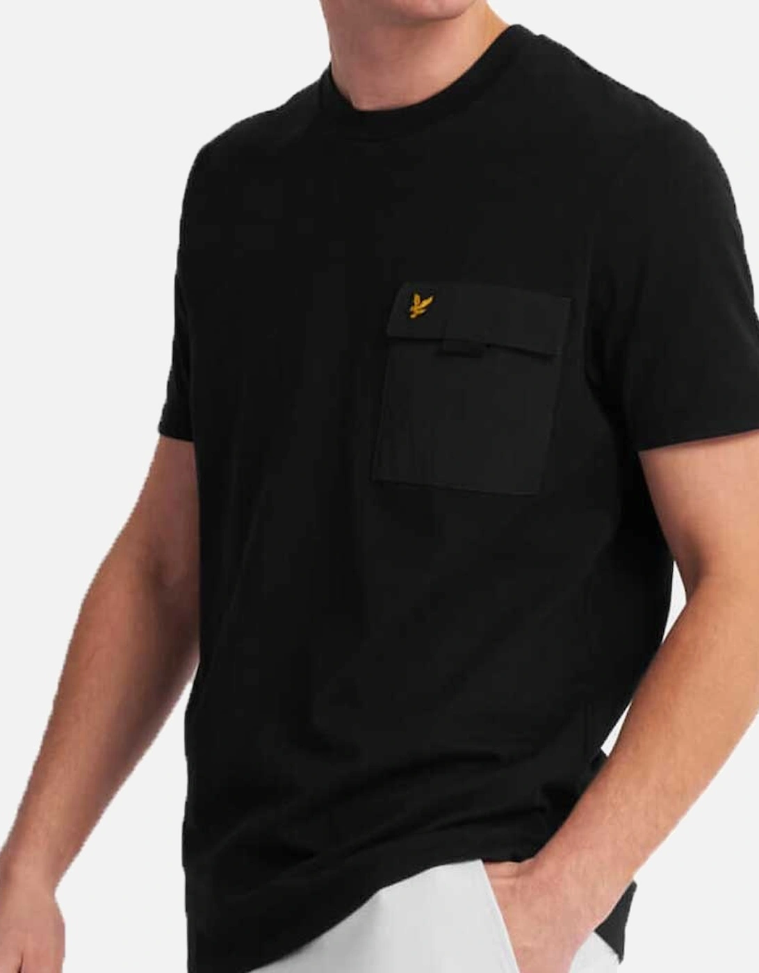 Lyle & Scott Chest Pocket T-Shirt  - Black TS1236V, 4 of 3