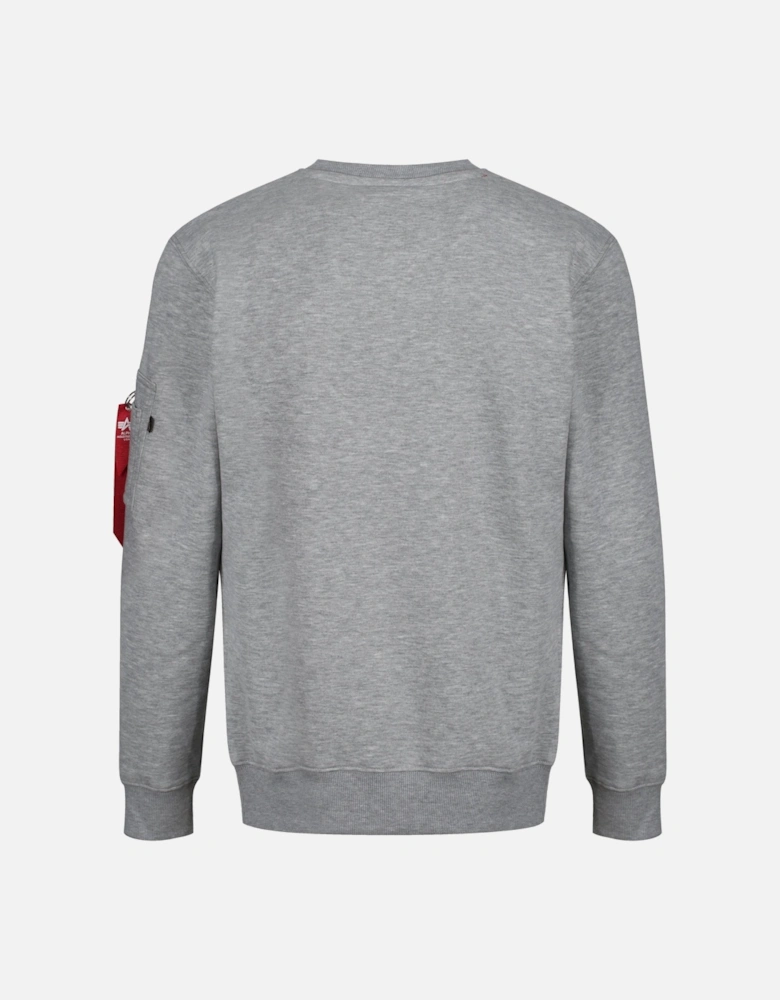 NASA Inlay Reflective Logo Sweatshirt | Grey heather