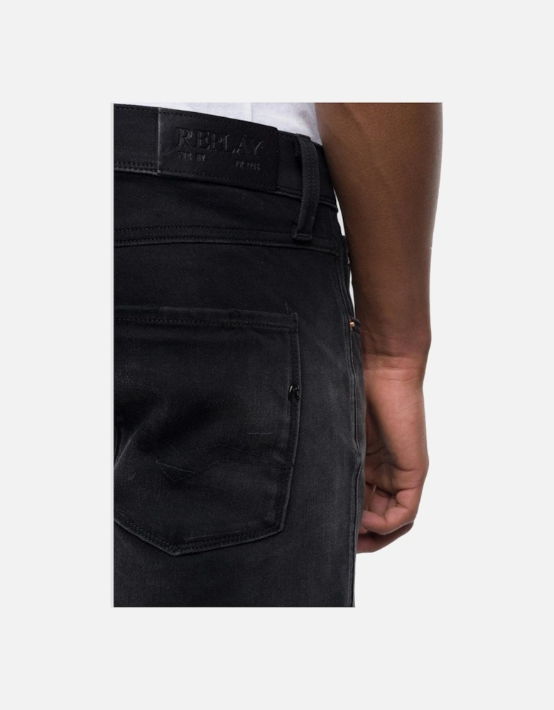 Hyperflex+ Slim Fit Anbass Premium Denim Jean - Black