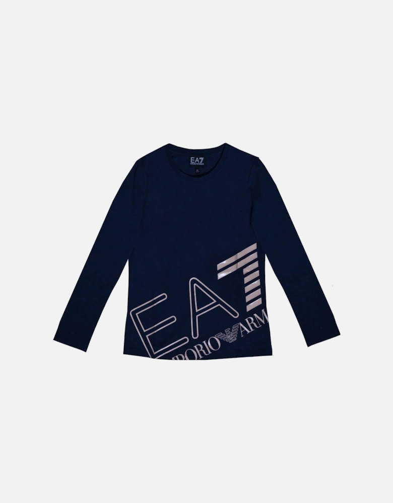 Girl's Navy Blue T-Shirt