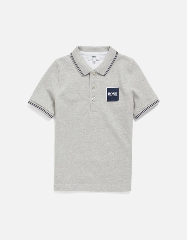 Boys Light Grey Polo Shirt