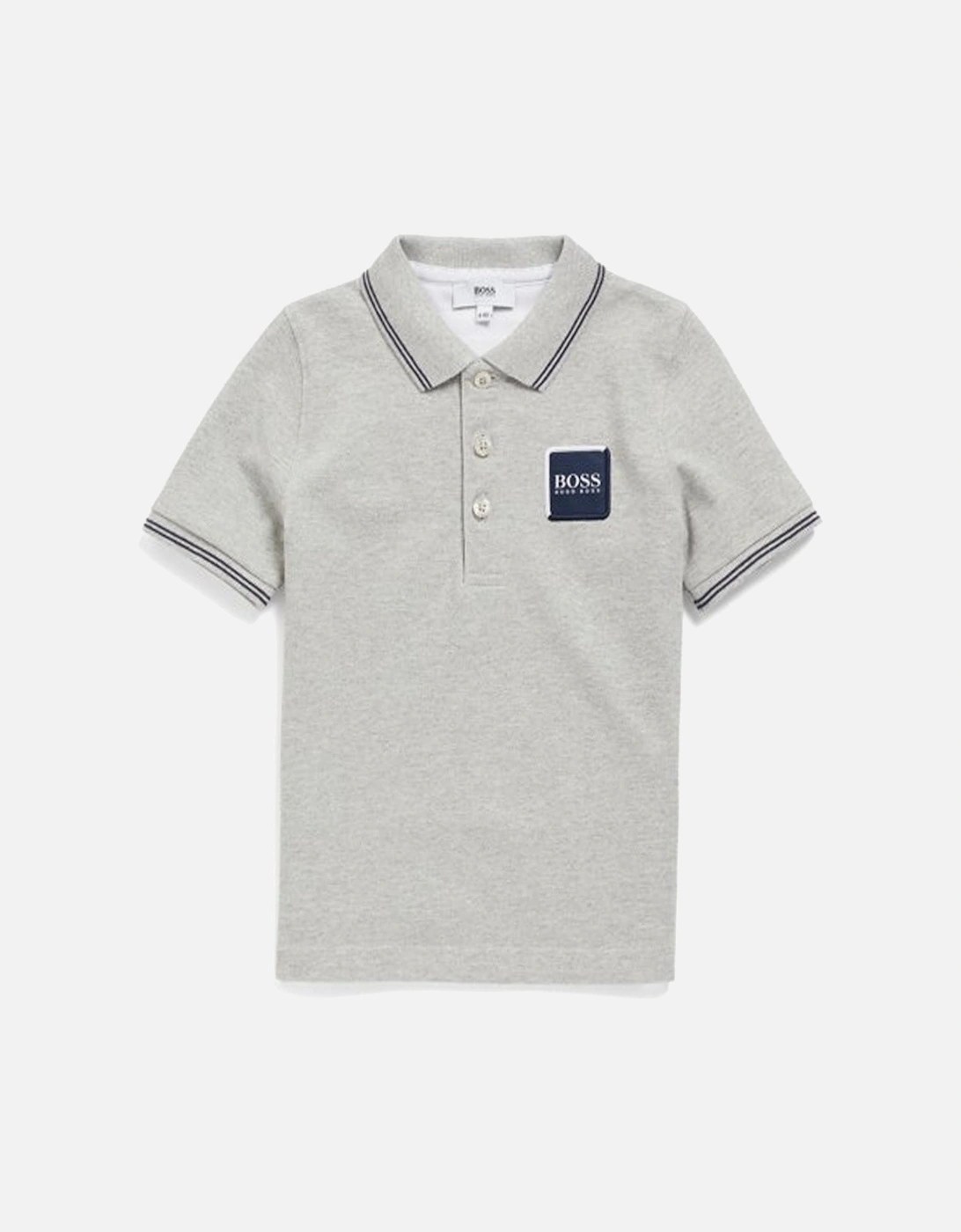 Boys Light Grey Polo Shirt, 3 of 2