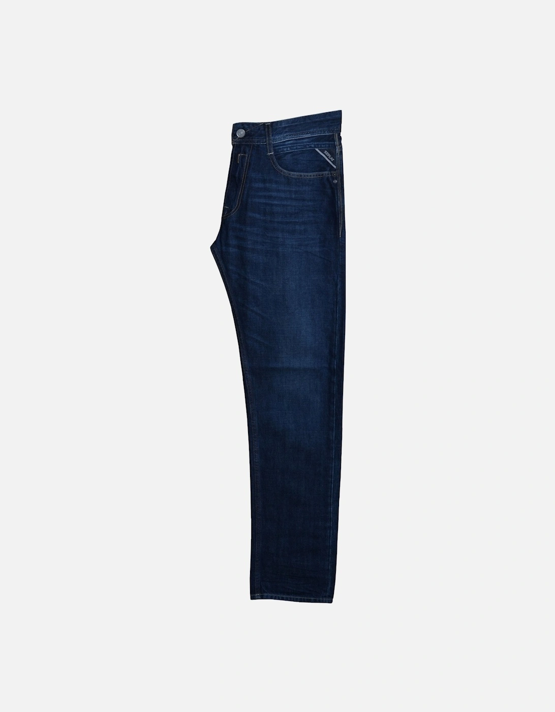 Men's Rob Authentic Blue Straight Tapered Denim Jeans
