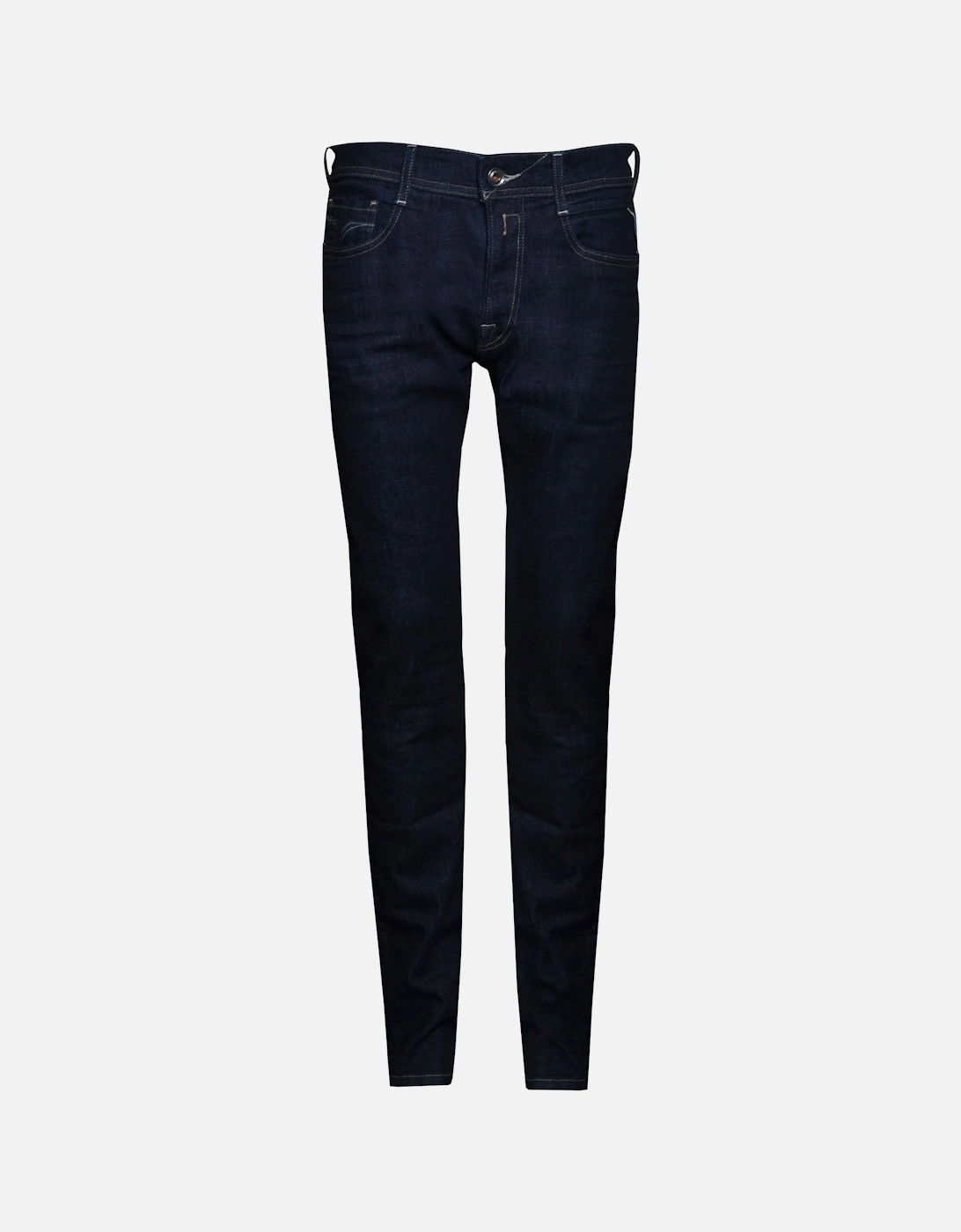 Men's Comfort Fit Deep Blue Rocco Stretch Denim Jeans, 5 of 4