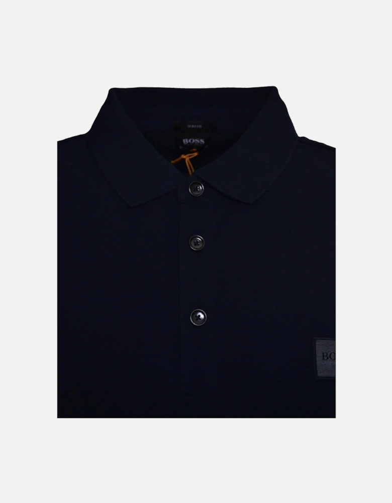 Casual Men's Passenger Slim Fit Dark Blue Polo Shirt