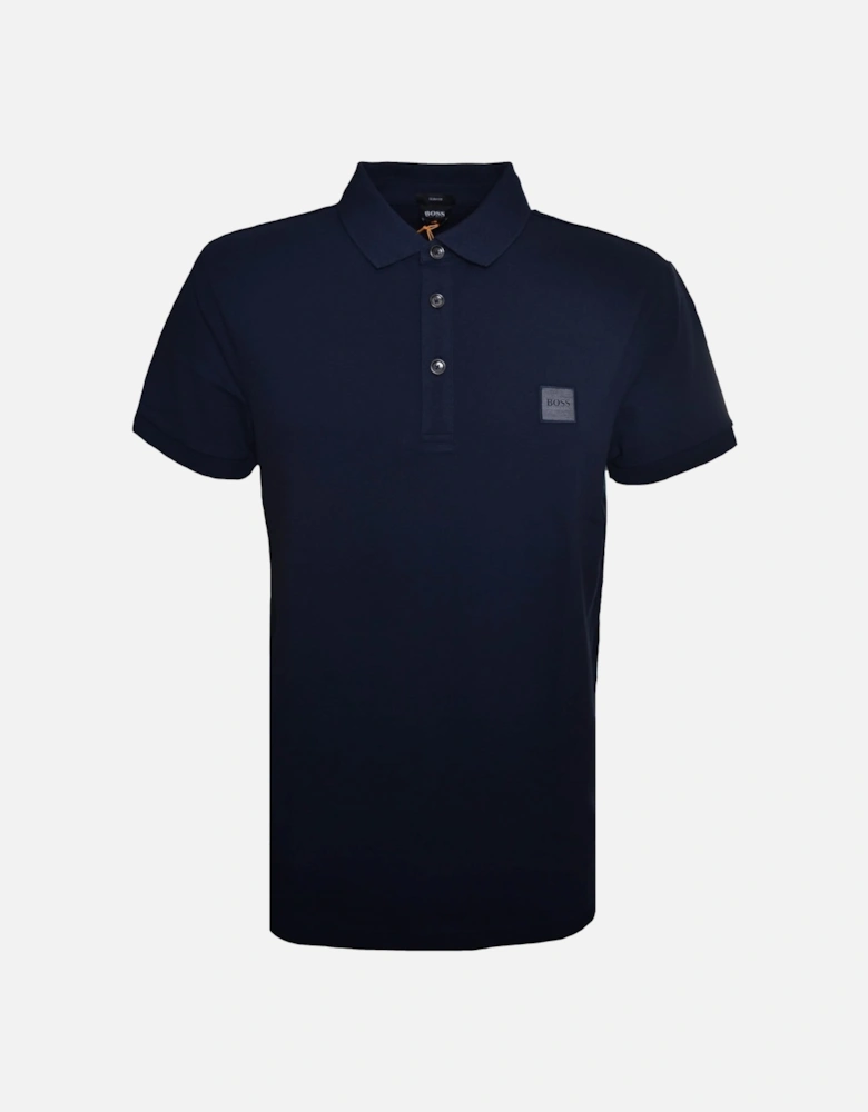 Casual Men's Passenger Slim Fit Dark Blue Polo Shirt