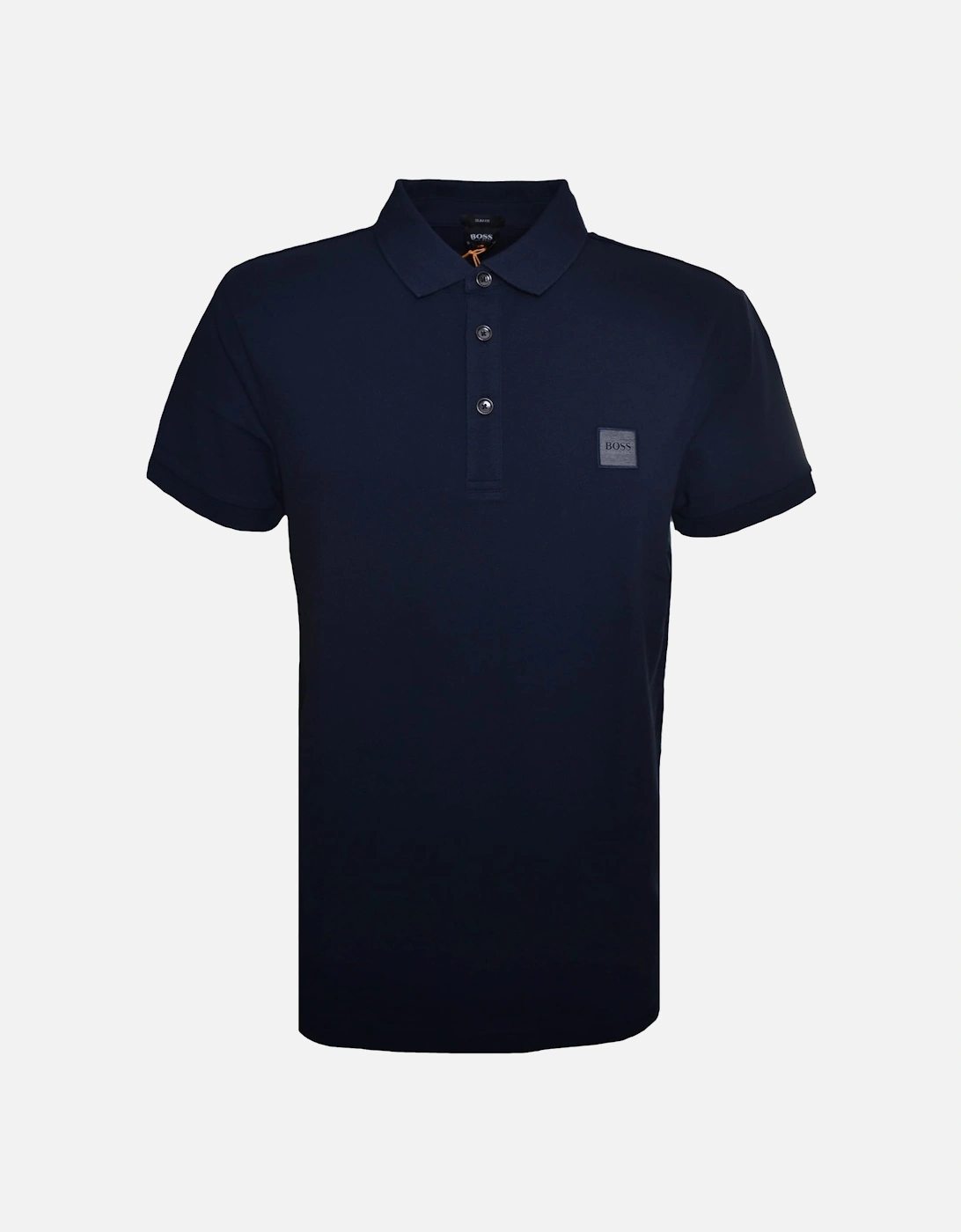 Casual Men's Passenger Slim Fit Dark Blue Polo Shirt, 5 of 4