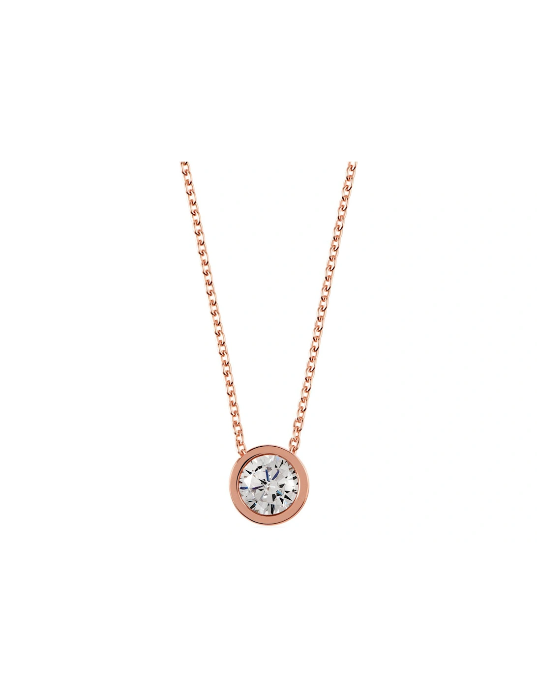 RYJ2000 Rose Gold Crystal Pendant Necklace, 2 of 1
