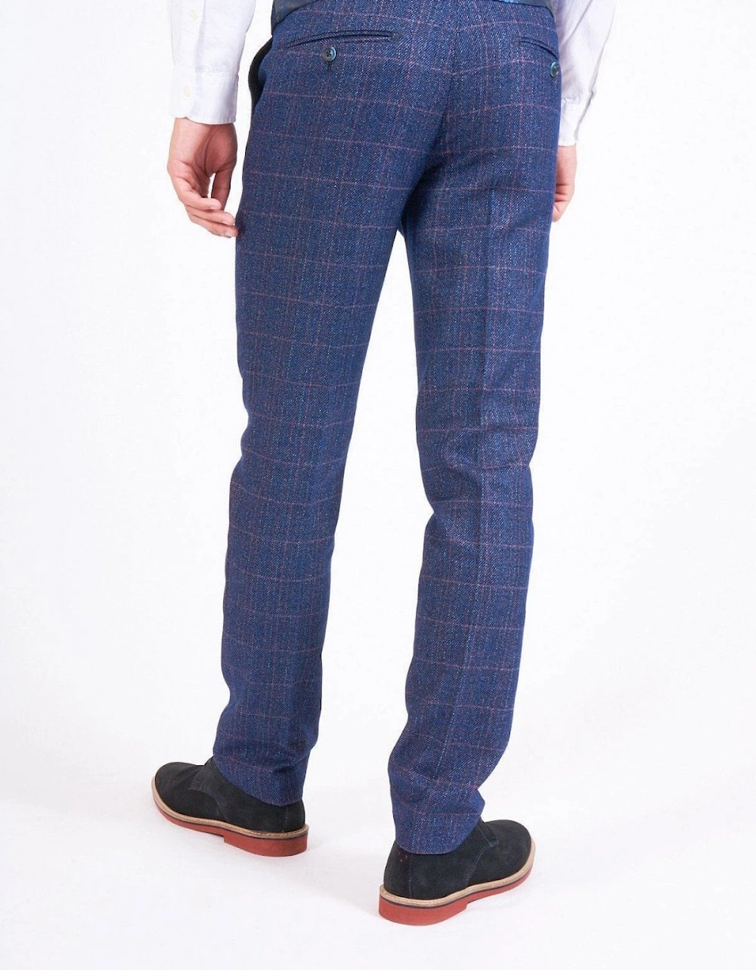 Harry Indigo Check Trousers