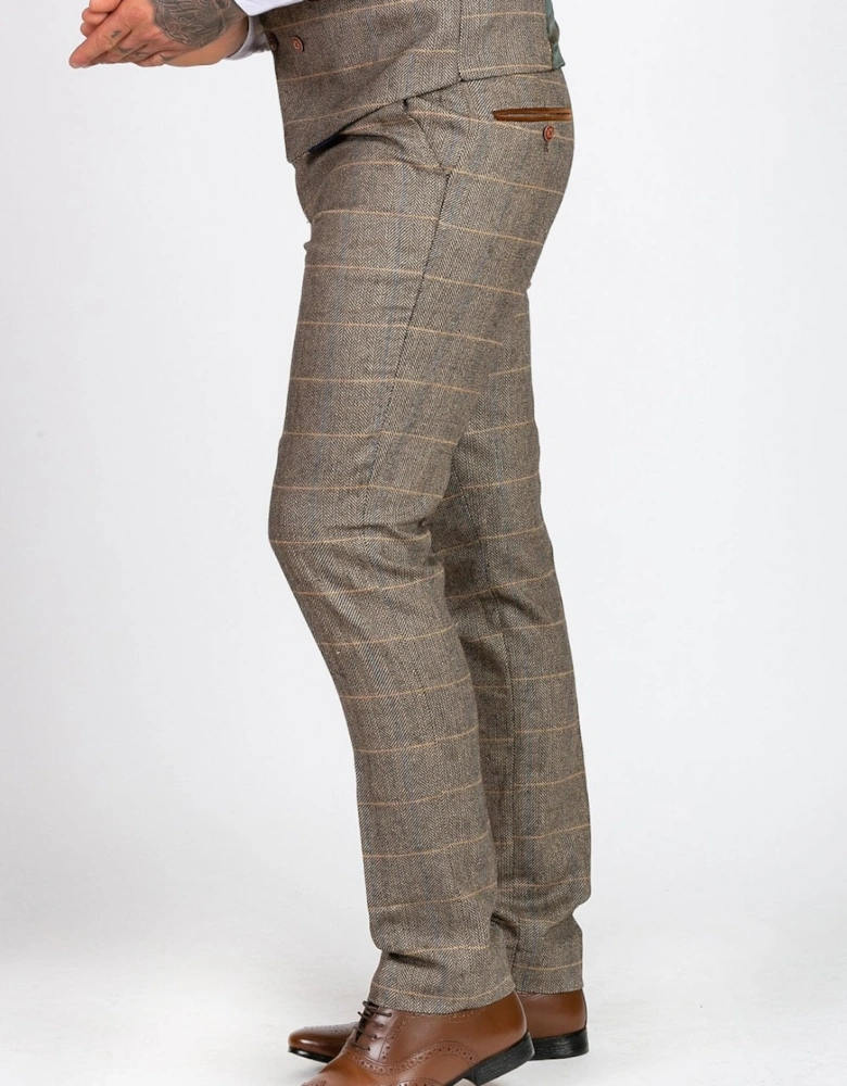 Ted Tan Tweed Trousers