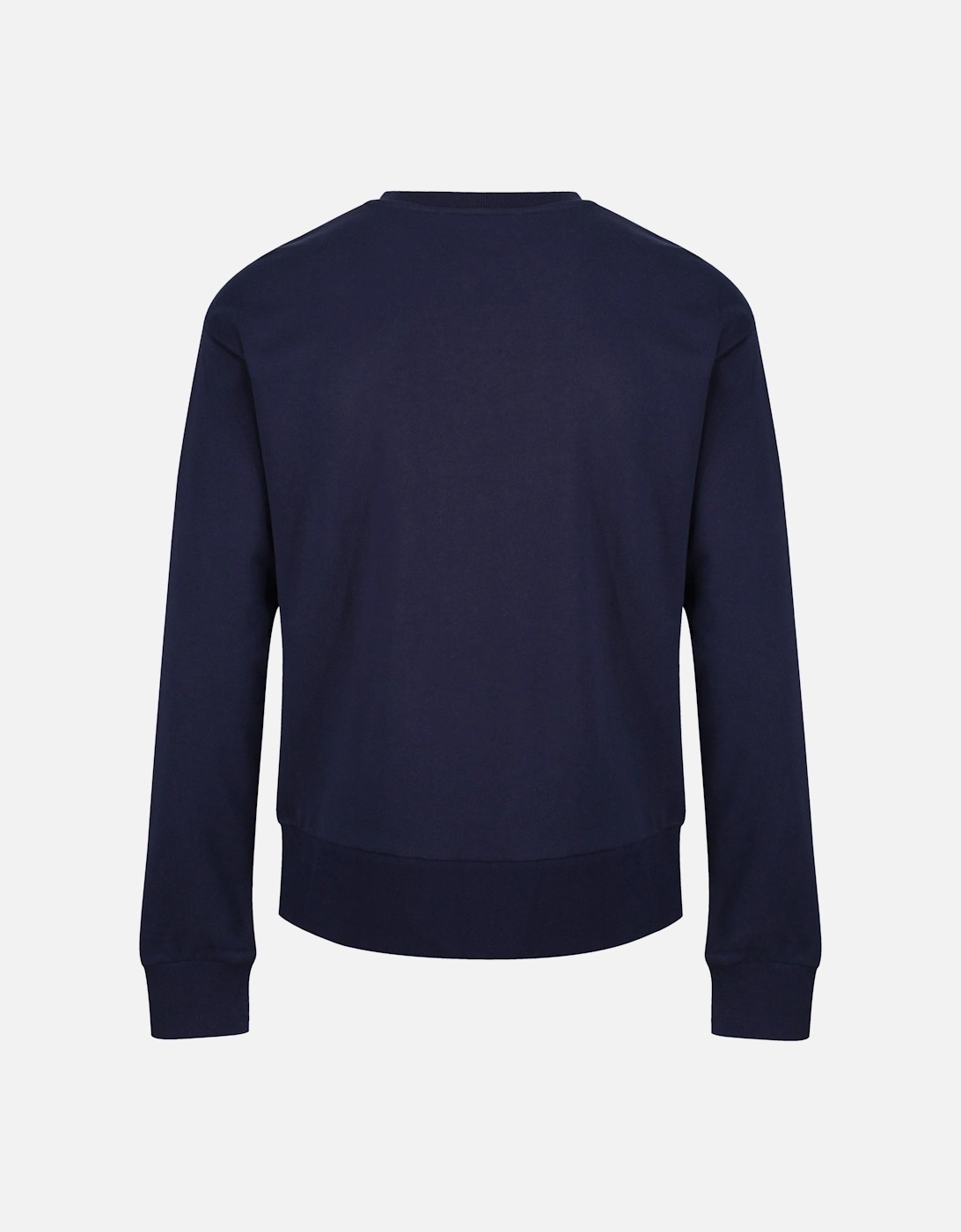 Neil Knitted Rib Cuff Sweatshirt | Navy