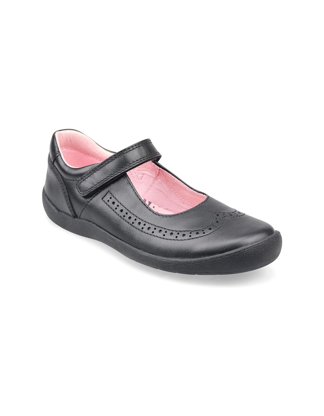 Spirit Girls Black Leather Mary Jane School Shoes, 3 of 2