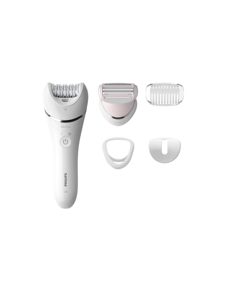 Epilator Series 8000 Wet & Dry Cordless Epilator with 5 accessories BRE710/01