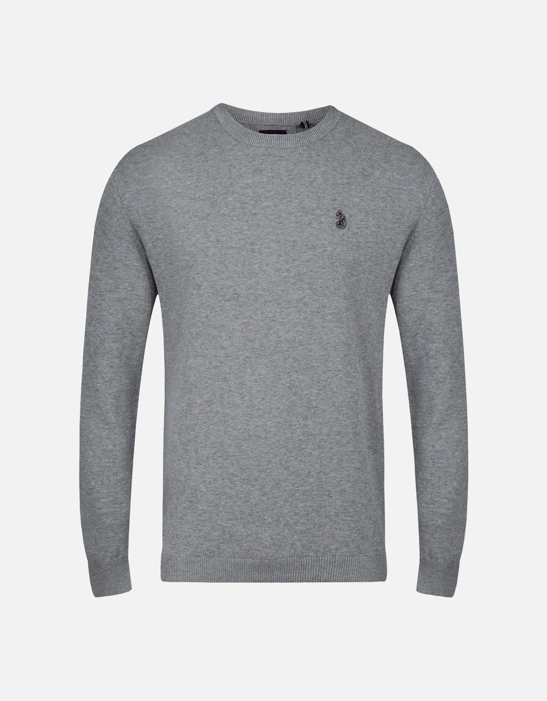 Radon Knit Crew Neck Sweatshirt | Mid Marl Grey, 4 of 3