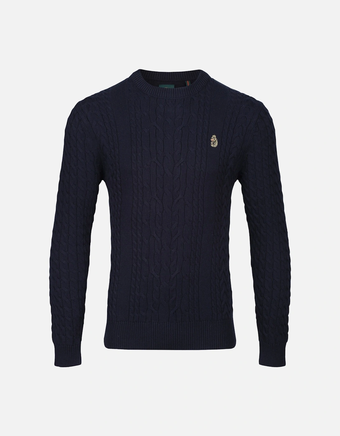 Carter Johnson Cable Knit Crew Neck Sweater | Very Dark Navy, 4 of 3