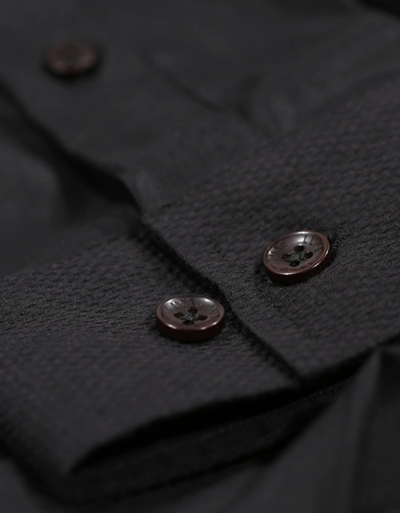 Shirt Happens Long Sleeve Pocket Shirt | Jet Black