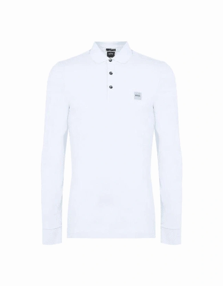 Slim Fit pastel Blue Passerby Long Sleeved Polo Shirt