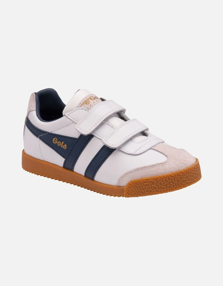 Harrier Leather Riptape Kids Trainers