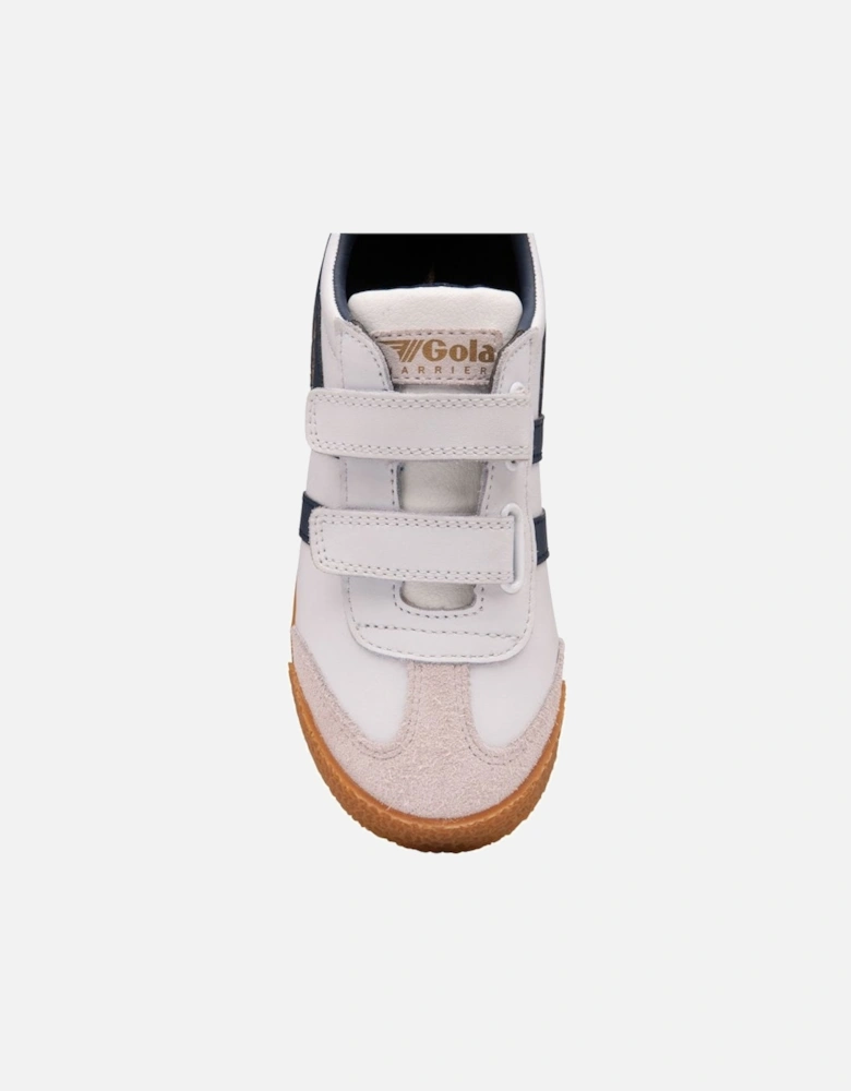 Harrier Leather Riptape Kids Trainers