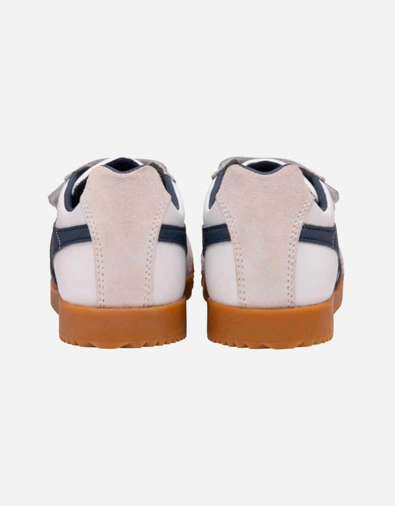 Harrier Leather Riptape Kids Trainers