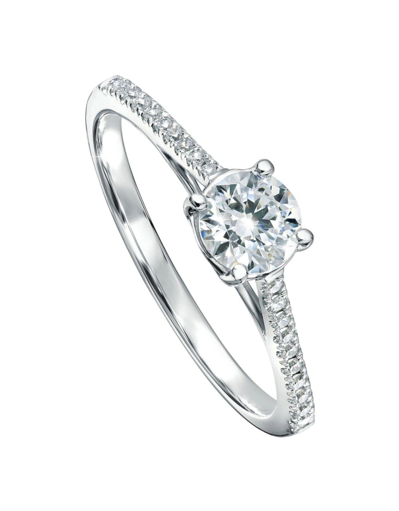 Margot 9ct White Gold 0.50ct Lab Grown Diamond Engagement Ring