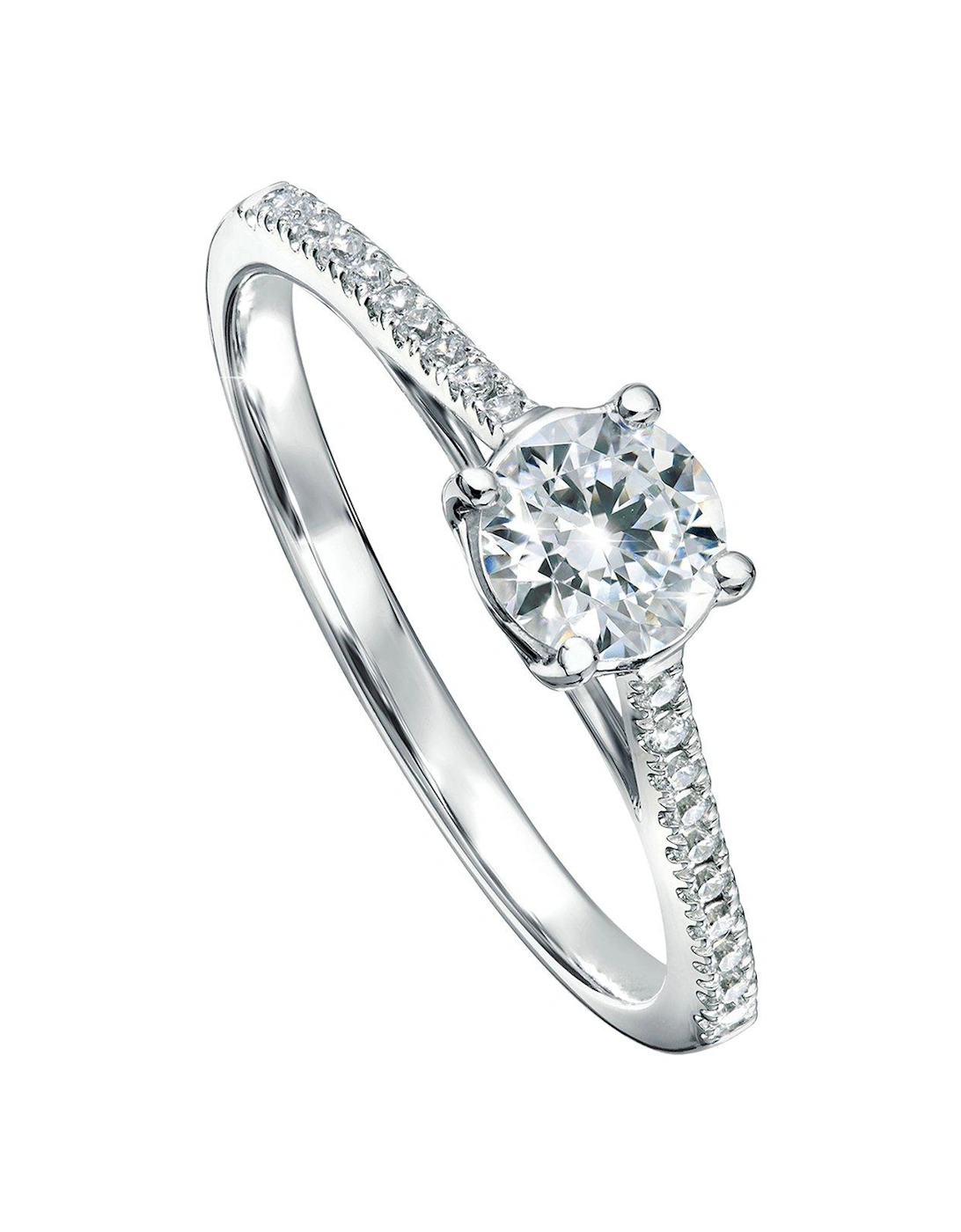 Margot 9ct White Gold 0.50ct Lab Grown Diamond Engagement Ring, 2 of 1