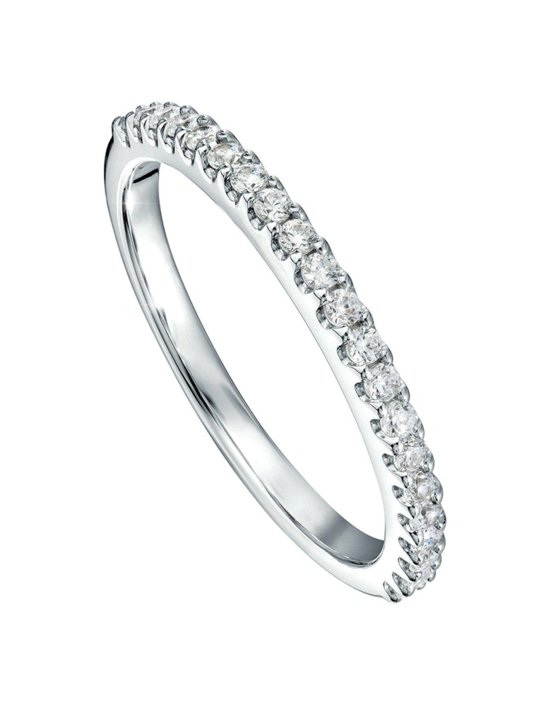 Odette 9ct White Gold 0.25ct Lab Grown Diamond Full Eternity Ring