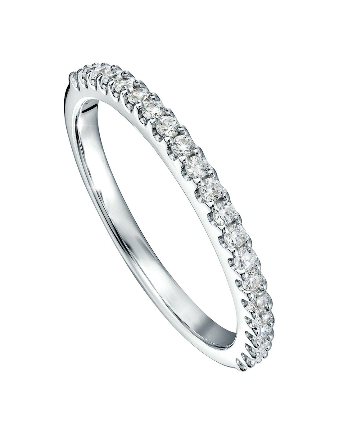 Odette 9ct White Gold 0.25ct Lab Grown Diamond Full Eternity Ring, 2 of 1