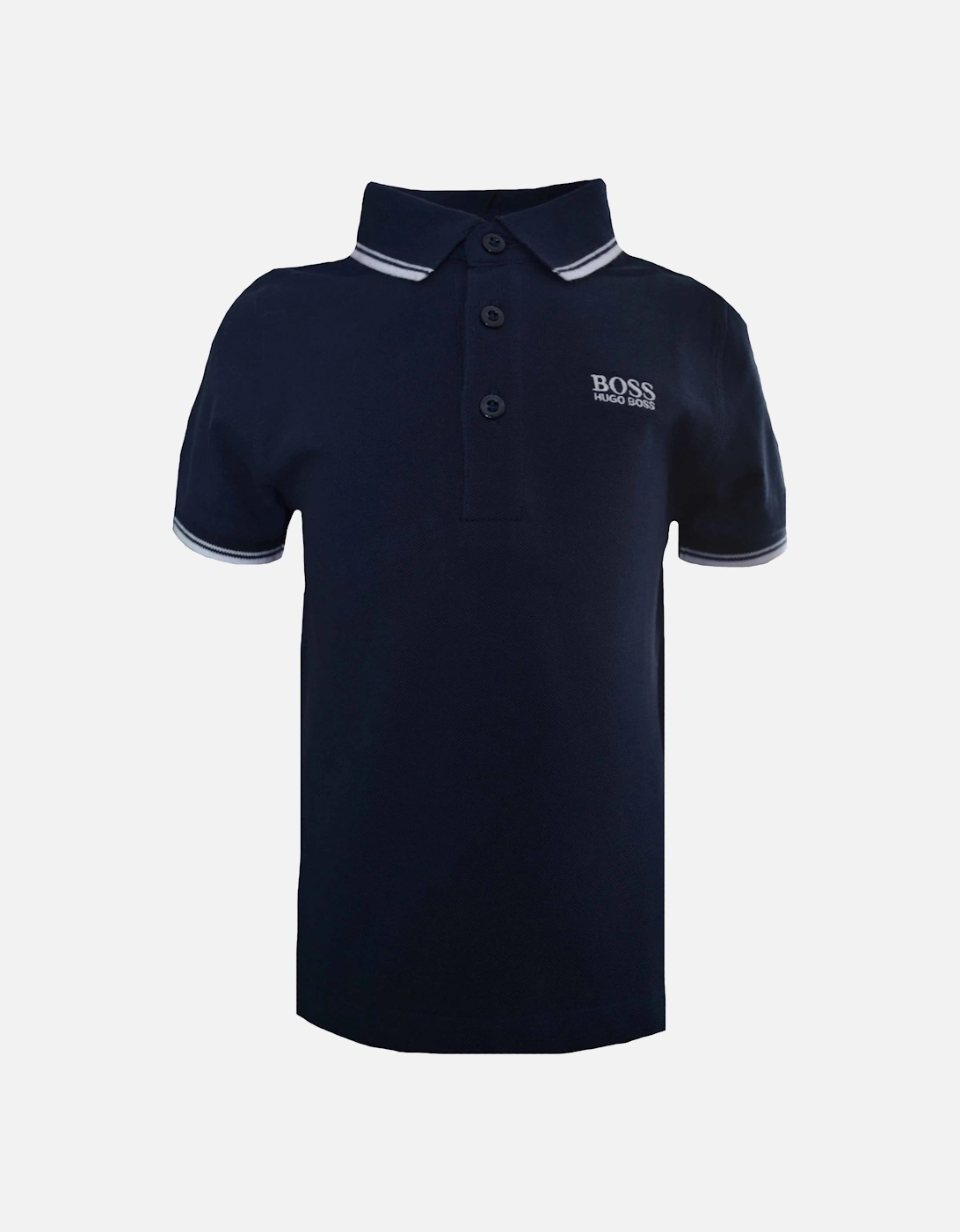 Infants And Kids Navy Blue Polo Shirt, 4 of 3