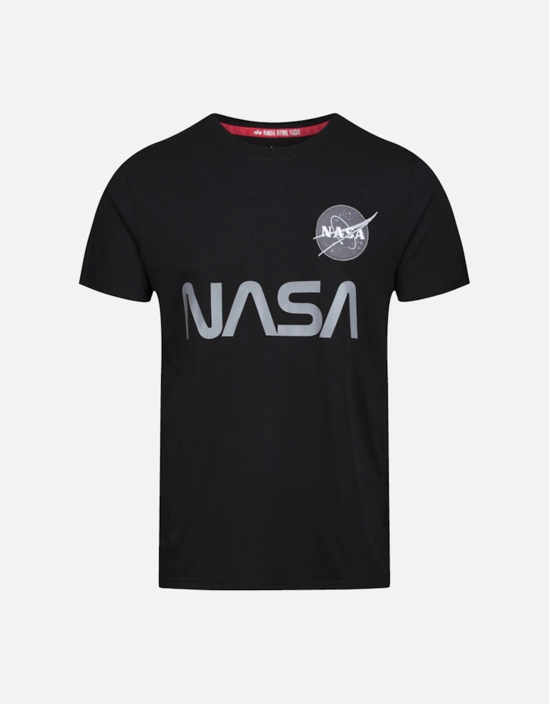 Limited Edition NASA Reflective Logo T-Shirt | Black