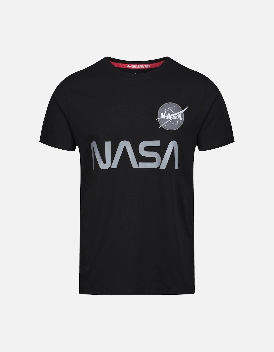 Limited Edition NASA Reflective Logo T-Shirt | Black, 4 of 3