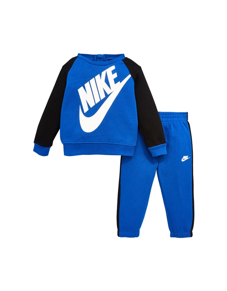 Infant Boys Futura Crew And Jogger Set - Blue