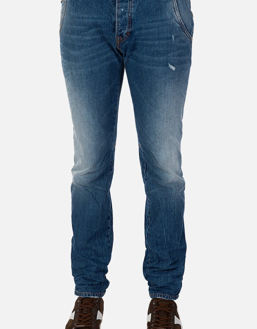 Cavalli Blue Faded Wash Jeans