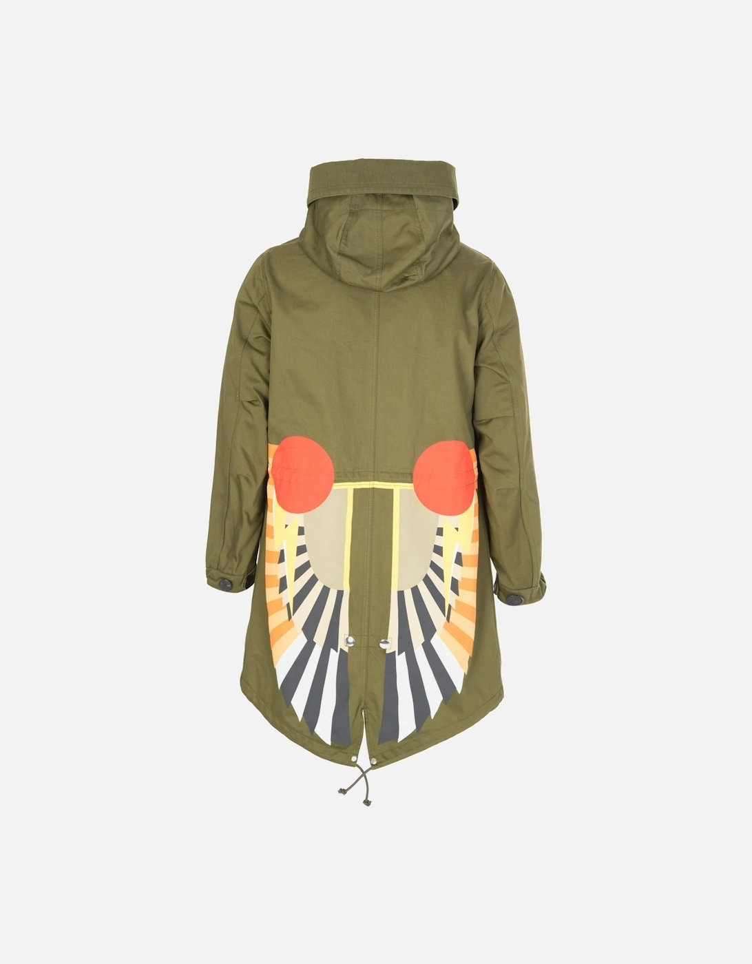 Embroidered Back Parka Khaki, 9 of 8