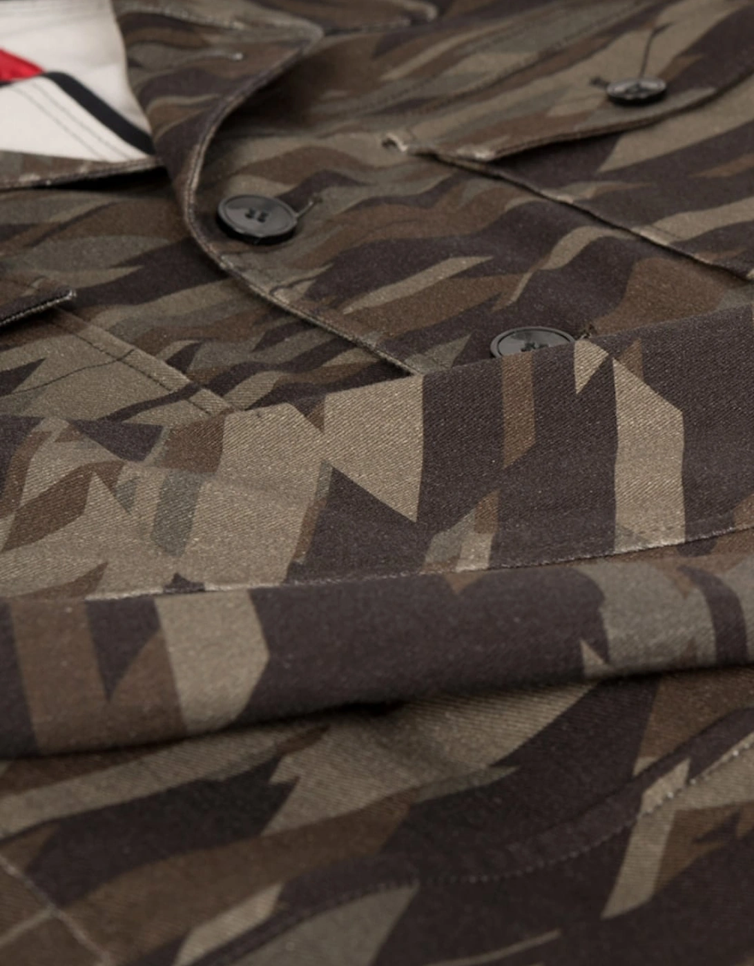By Boss Atalo-T Regular Fit Geometric Camouflage Jacket Khaki