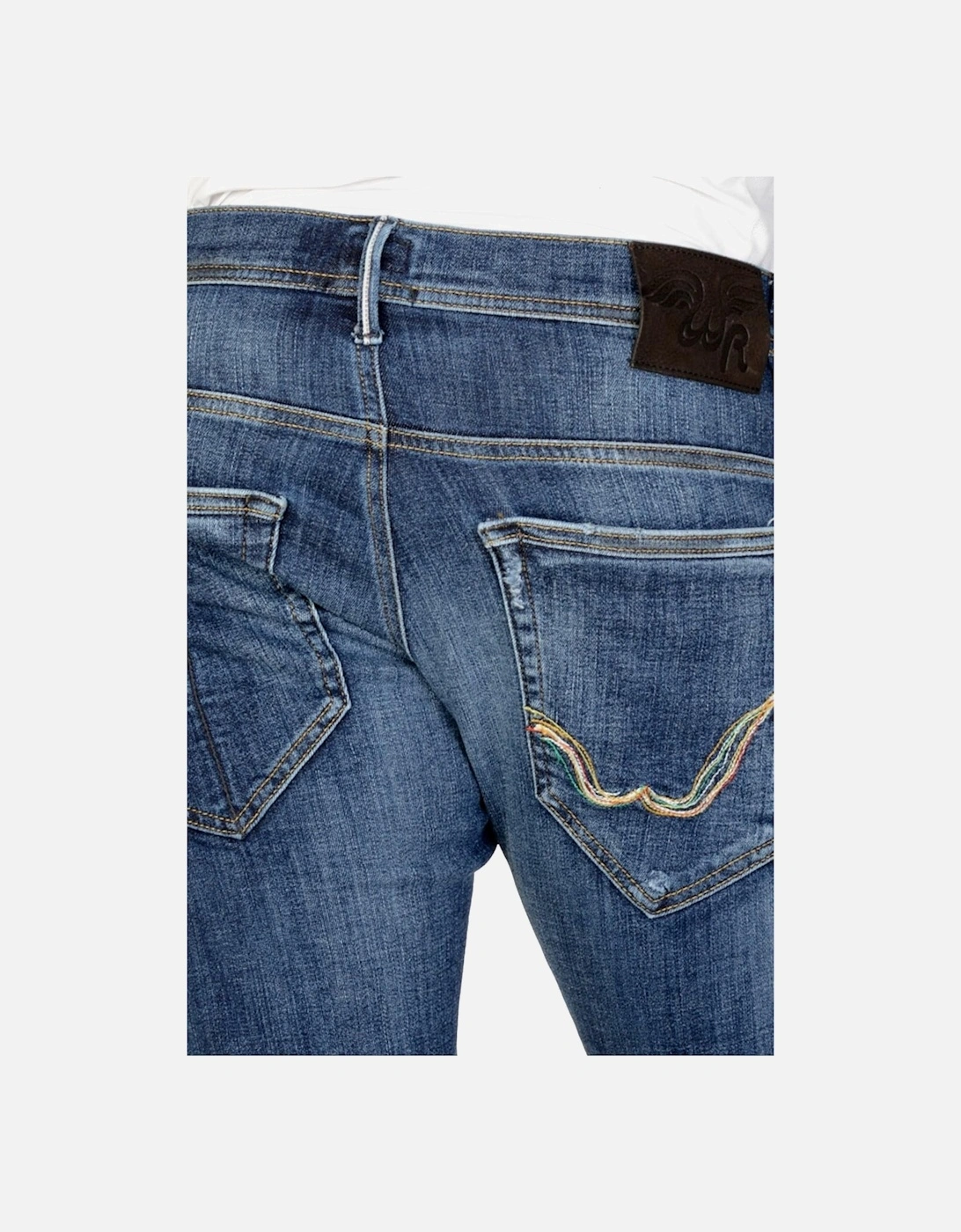 'We R Replay' Edition Mid Rinse Jeans